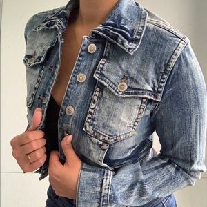 Cropped Denim Jacket